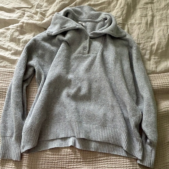 Aerie grey cozyup knit lounge set size XL - Picture 2 of 5